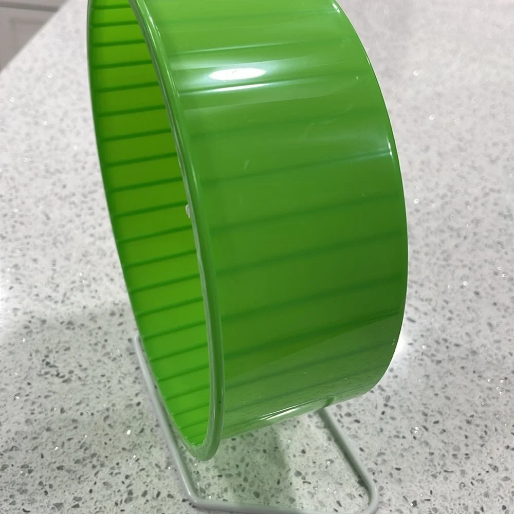 NWT KAYTEE HAMSTER GERBIL PET WHEEL 8.5 INCH GREEN TAIL-SAFE DESIGN EXERCISE TOY